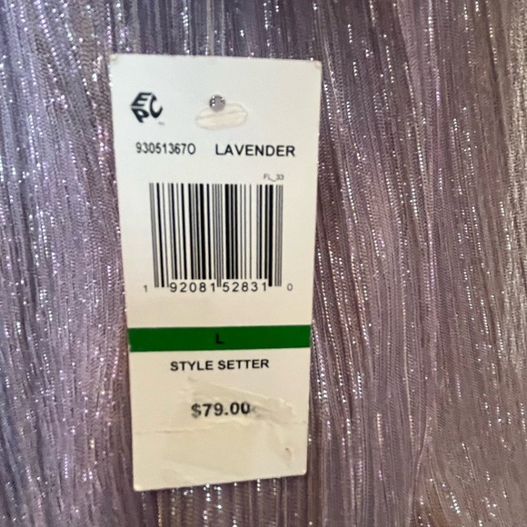 Lavender MSK Party Dress size L NWT - Picture 6 of 6